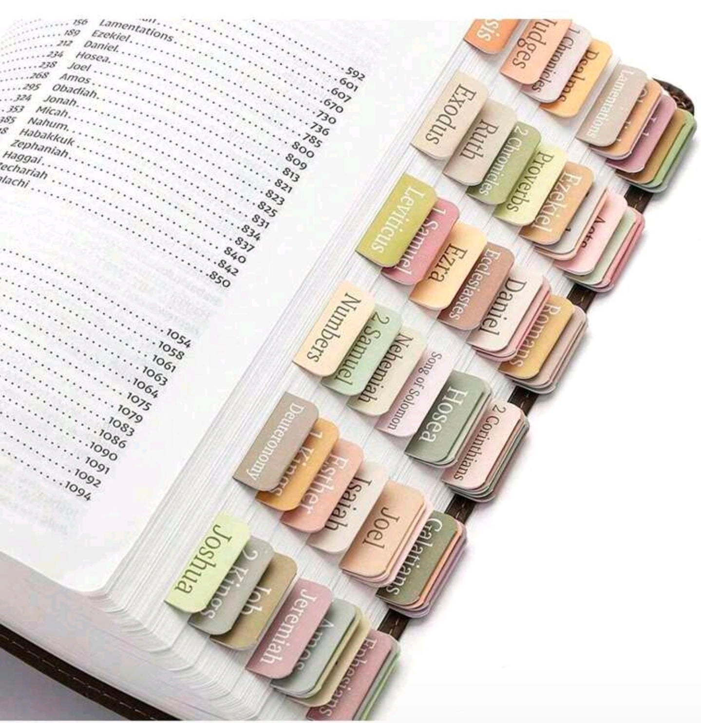 Bible Tabs,Sticky Index Tabs,75 Tabs,